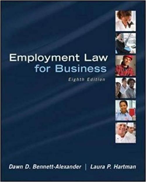Product picture Hartmans Employment Law for Business 8th Edition