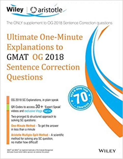 Product picture Wileys Ultimate One-Minute Explanations to GMAT OG 2018 