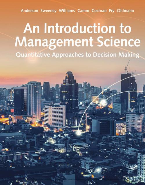 Product picture An Introduction to Management Science Quantitative Approach 
